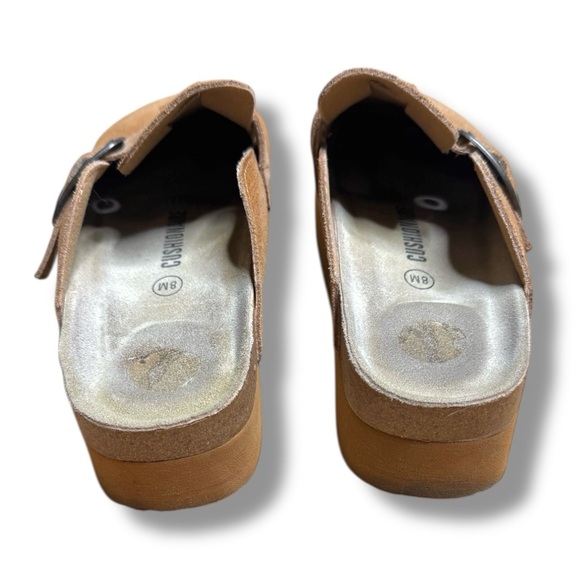 Cushionaire Brown Suede Slip-On Clogs with Buckle Granola 2 Suede Platform - Picture 4 of 6